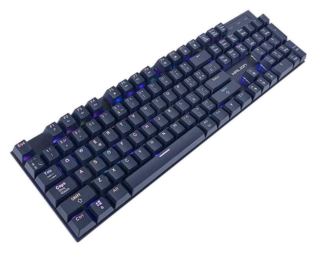 Teclado Gamer Mecánico HALION Enigma, HA-KG912 RGB