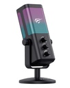 Micrófono Havit GK65, Cardioide, RGB, White, USB.