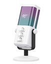 Micrófono Havit GK65, Cardioide, RGB, White, USB.