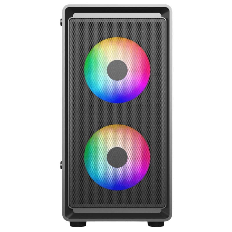 Case Gamer Dataone Luna BP6, Vidrio Templado, Fan 3xRGB, C/Fuente 500w.
