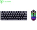 Combo T-Dagger 2 en 1, Teclado MAIN FORCE + Mouse IMPERIAL, Switch Brown, Español, Black.