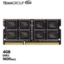 Memoria RAM TeamGroup Elite SODIMM DDR3 4GB DDR3L-1600 MHz, CL-11, 1.35V.