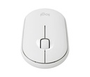 Mouse LOGITECH PEBBLE M350 Silent Wireless/Bluetooth, White.