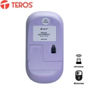 Mouse óptico inalámbrico TEROS TE-1219S, 1000 DPI, receptor USB, 3 botones.