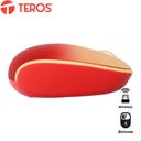 Mouse óptico inalámbrico Teros TE-1223S, 800-1200-1600 DPI, receptor USB, 4 botones.