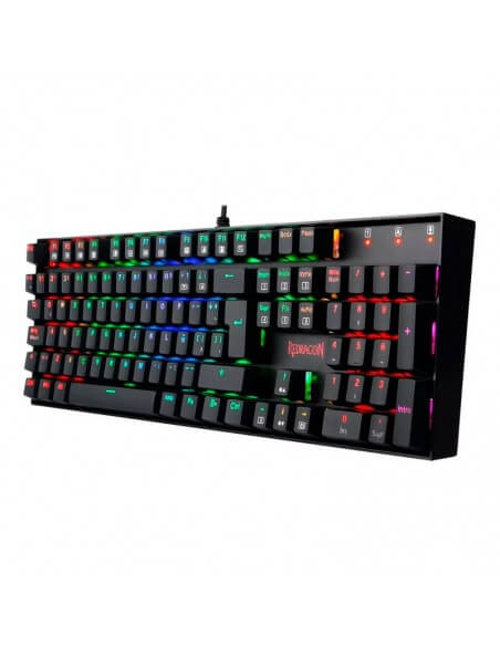 Teclado Redragon K551RGB MITRA black, Switch Red, Español