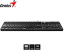 Teclado Genius SlimStar 126 USB Multimedia Black SP (31310017401)