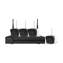 Cámaras de Seguridad HILOOK, Kit de 4 Cámaras Wi-Fi Bullet | NVR 4 Canales |HDD 1TB | Resolución 1920*1080 2MP | Protección IP66.