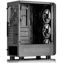 CASE MICRONICS FURIOUS (FIGHTER) USB 3.0 X4FAN RGB