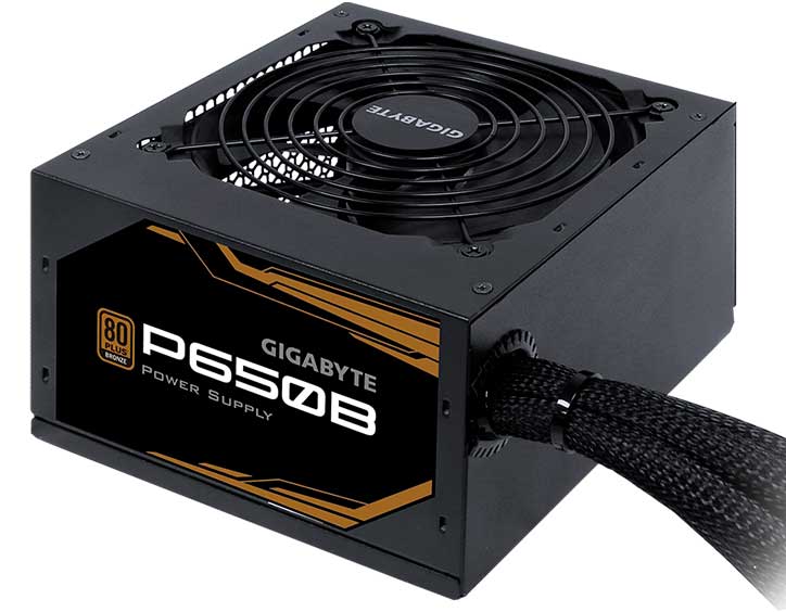 Fuente de Alimentación GIGABYTE P650B, 650W, ATX, 80 Plus Bronze, 100V ~ 240VAC.