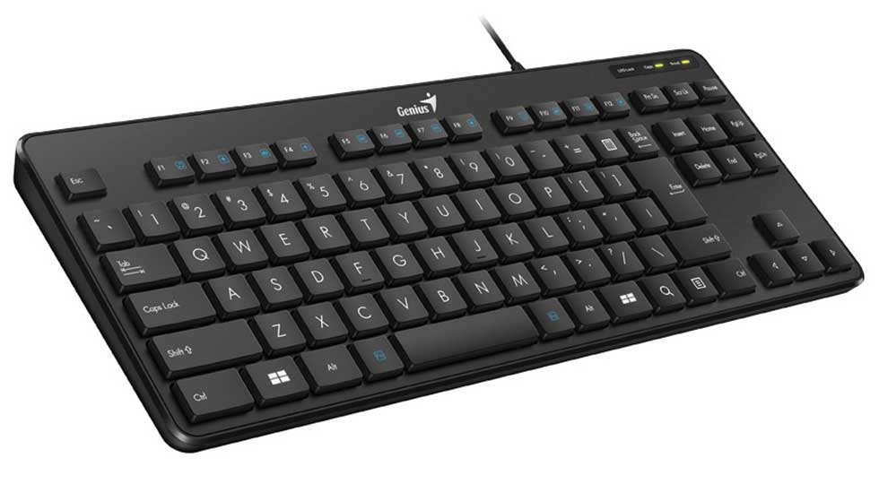 Teclado GENIUS TKL Luxemate 110 USB Multimedia Black