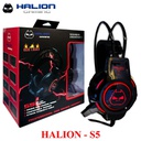 AUDIFONO GAMER HALION S5 LED ROJO