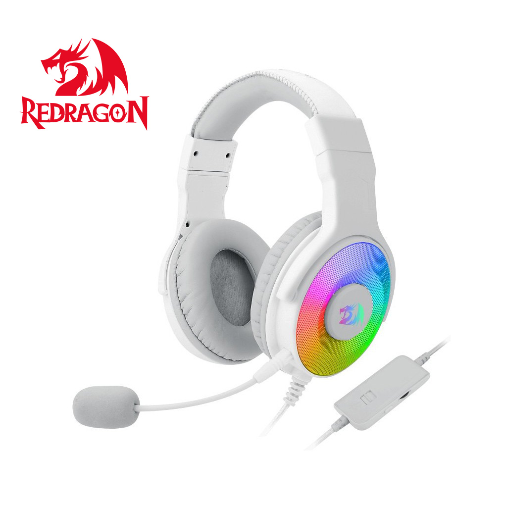 AUDIFONO GAMER REDRAGON PANDORA BLANCO CON MICROFONO USB (7.1 USB)