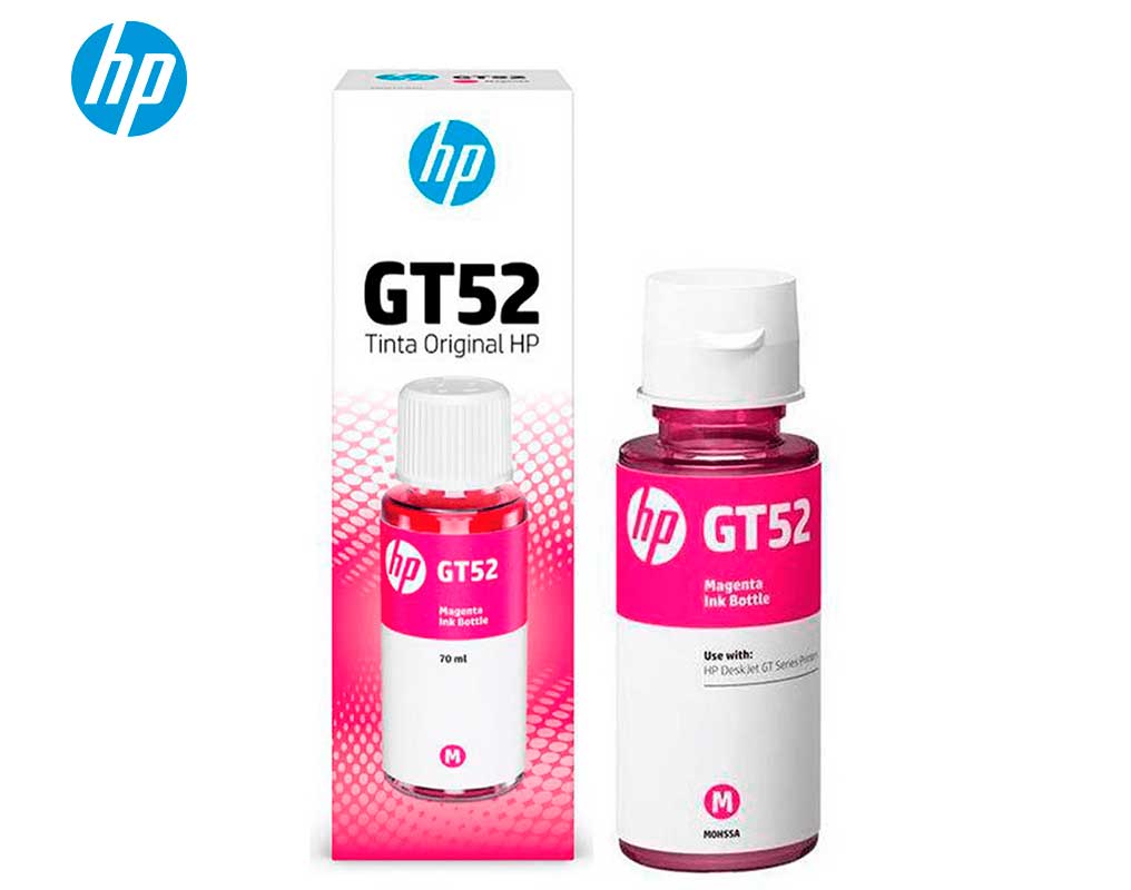 Botella de Tinta HP GT52, Magenta 70ml (M0H55AL) Caja.