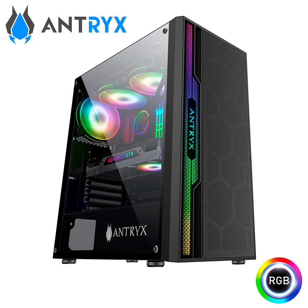 CASE ANTRYX XTREME NC-251 C/CINTA LED, FUENTE 500WR