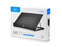 Cooler Para Laptop Deep Cool N9 EX, Aluminio, 2 Ventiladores, 4 Ports USB 2.0, 1 Regulador Velocidad, Niveles Ajustables 14&quot;-17&quot;