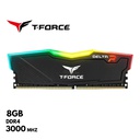 Memoria RAM TEAMGROUP T-Force Delta RGB, 8GB DDR4-3000 MHz, CL16, 1.35V.