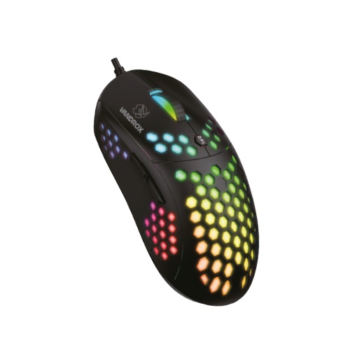 Mouse Gaming VANDROX HUNTER | 6400dpi | RGB | 6 Botones.