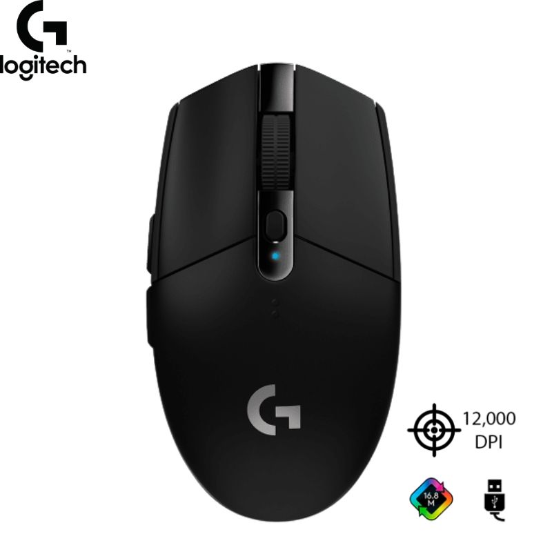 Mouse Logitech G305 LIGTHSPEED Inalámbrico, Black.