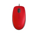 Mouse LOGITECH M110 Silent Óptico Red, USB.