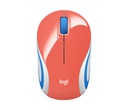 Mouse Logitech M187 Mini Inalámbrico, Refresh Coral.