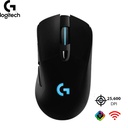 Mouse Logitech G703 LIGTHSPEED Inalámbrico, Negro, Recargable.