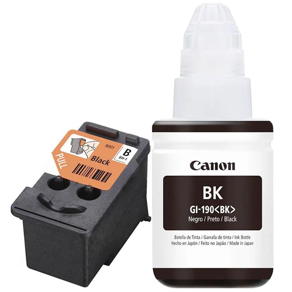 Pack Cabezal CANON BH-1 Negro + Tinta GI-190BK