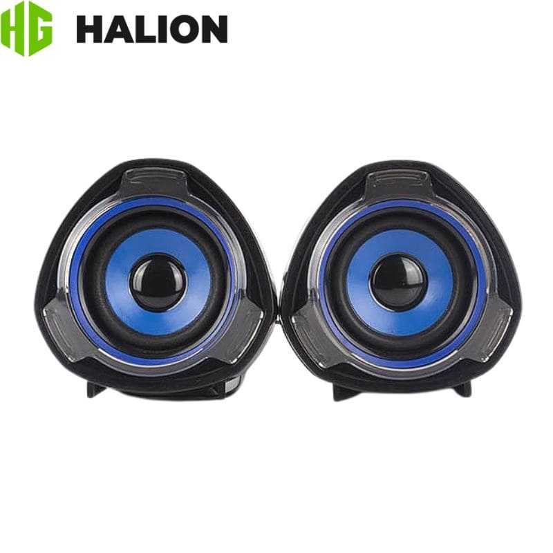 Parlante Gaming, Halion (HA-S228) 10w, USB 2.0, Azul.
