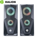 Parlante Gamer Halion HA-S229, LED 7 Colores.