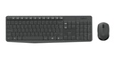 Teclado Logitech + Mouse Inalámbrico MK235 Wireless USB SP Black
