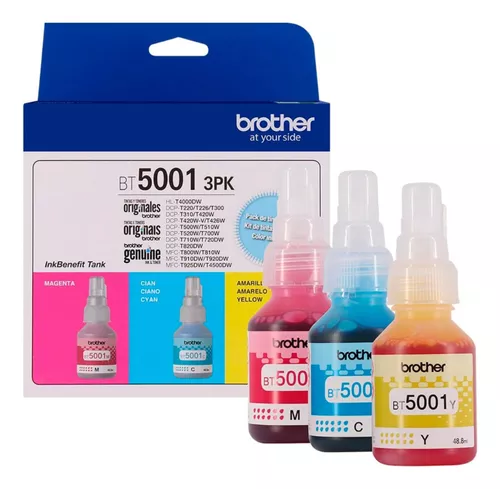 Tintas Brother Pack 3 Tintas  (Cyan,Yellow,Magenta)