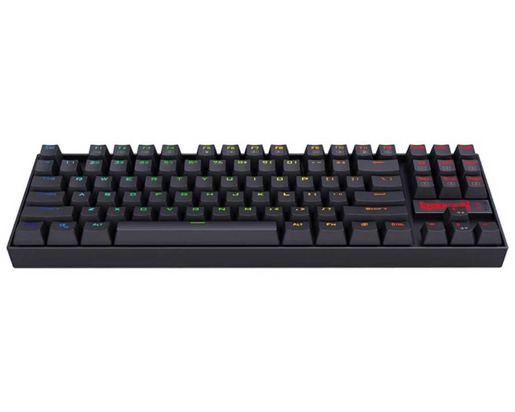 Teclado Mecánico Redragon KUMARA Black K552RGB, Switch Red, Español.