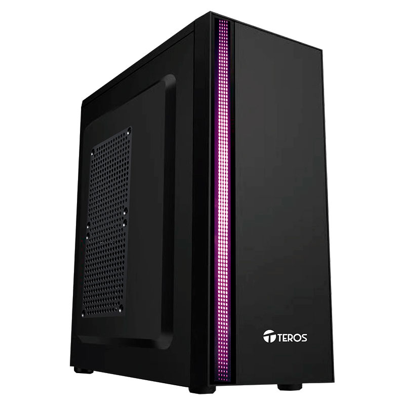 Case Teros TE-1075N, Mid Tower, ATX, 250w, Negro.