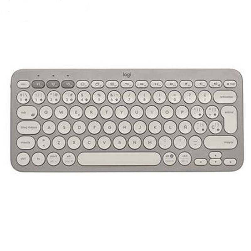 Teclado Inalámbrico LOGITECH K380 Multi-Device Bluetooth Almond Milk SP.