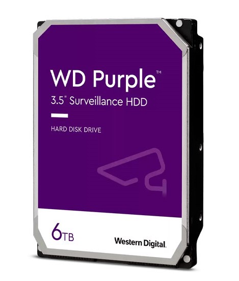 Disco Duro Western Digital WD Purple, 6 TB, Sata 6.0 Gb/s, 256 MB Cache, 3.5&quot;.