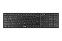 Teclado Genius SlimStar 126 USB Multimedia Black SP (31310017401)