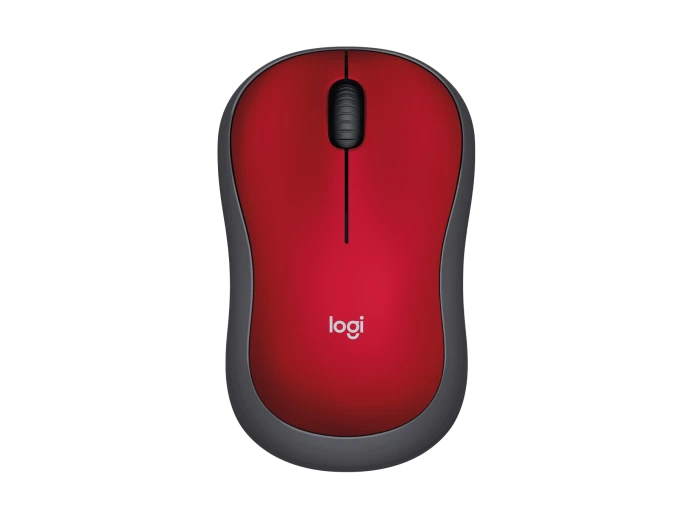 Mouse LOGITECH M185 Wireless Red