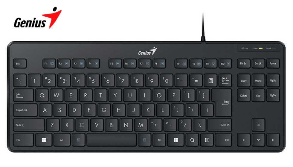 Teclado GENIUS TKL Luxemate 110 USB Multimedia Black