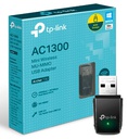 Adaptador Inalámbrico USB Tp-Link Archer T3U, AC1300, MU-Mimo.