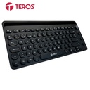 Teclado Inalámbrico, TEROS TE-4064, 2.4GHZ + BT 3.0 + BT 5.2, Negro.