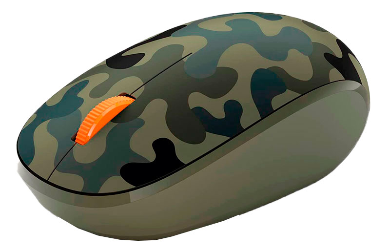 Mouse MICROSOFT Inalámbrico Bluetooth 5.0, 1000dpi, 2.4GHz, Camuflaje Bosque.