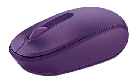 Mouse óptico inalámbrico MICROSOFT Mobile 1850, 1000dpi, Receptor USB, 2.4GHz, Purple.