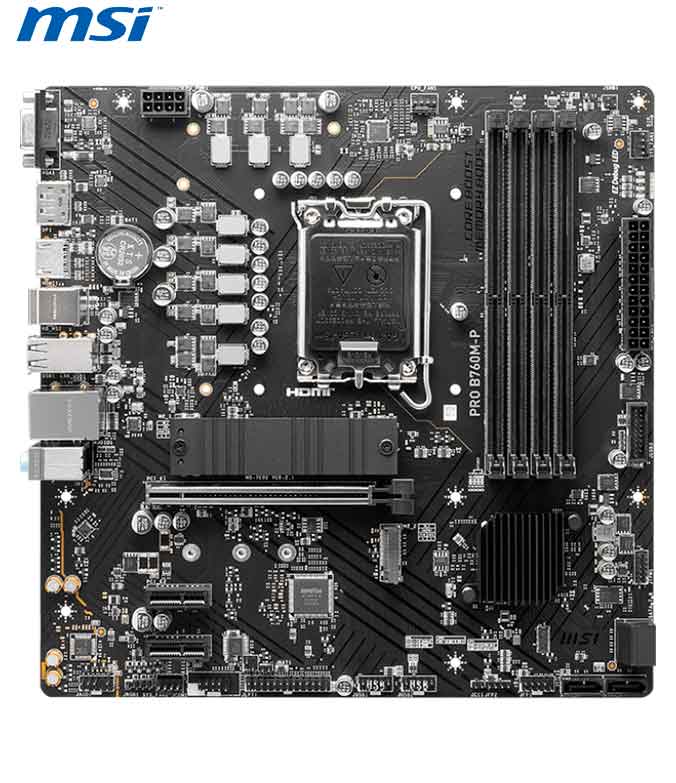 Motherboard MSI PRO B760M-P, Chipset Intel B760, LGA1700, HDMI, DP, VGA, mATX