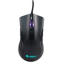 Mouse Teros TE-5167N, Óptico, USB, 12800 DPI, RGB, Negro