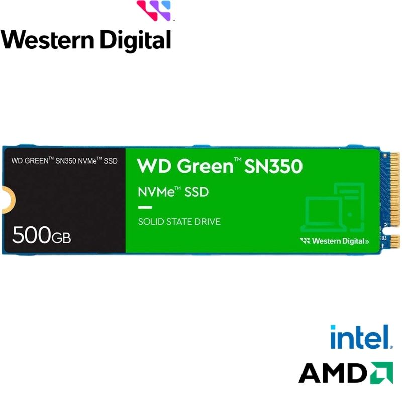 Unidad de estado solido Western Digital Green SN350 NVMe, 500GB M.2 2280