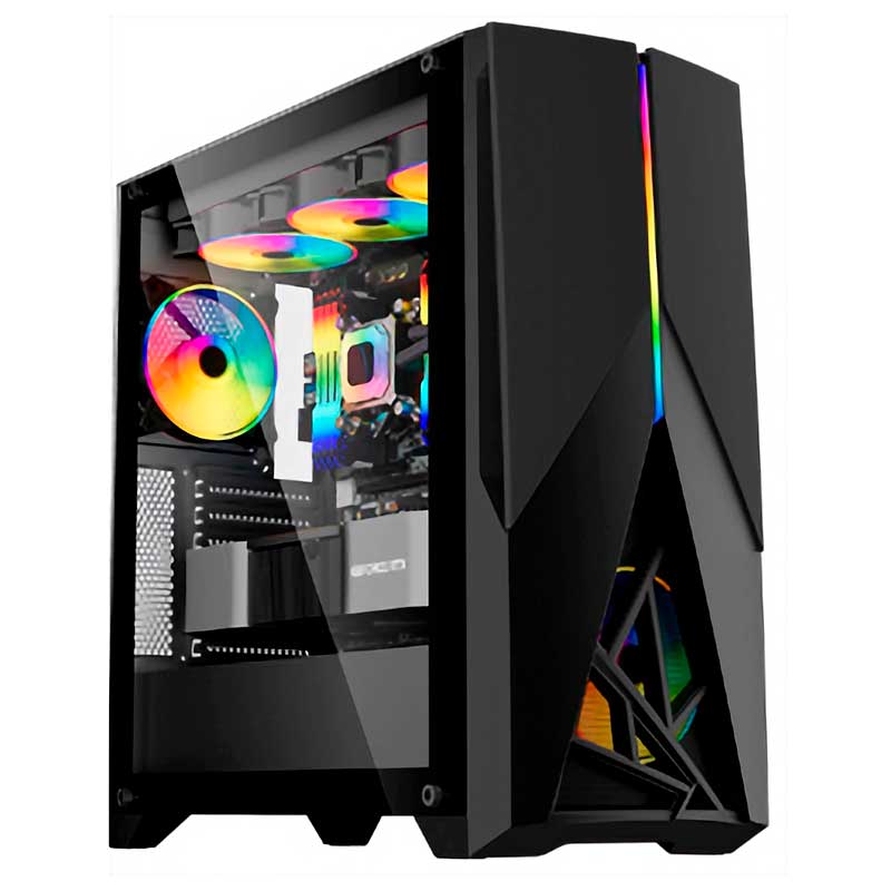 Case Teros TE-1174N, Mid Tower, Negro, USB 3.0, USB 2.0, Audio.