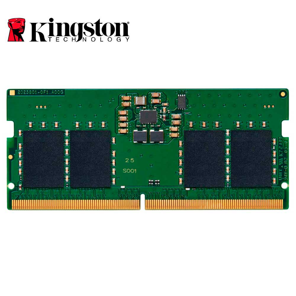 Memoria Ram SODIMM Kingston KVR48S40BS6-8, 8GB, DDR5-4800MHz, CL40, 1.1V, 262-pin, Non-ECC.