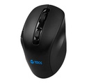 Mouse Teros TE-5168N, Triple Modo: 2.4G+Bluetooth+USB, 6400 DPI, RGB, Negro