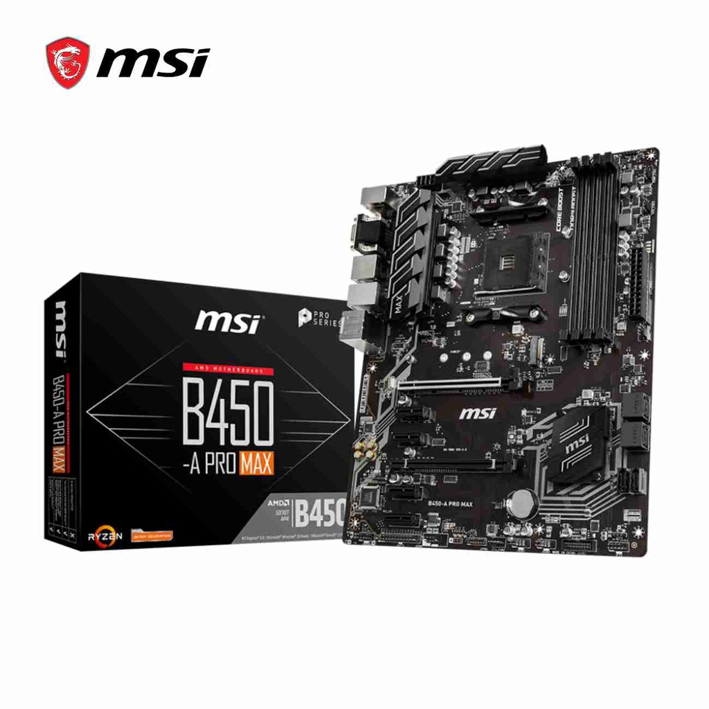 Motherboard MSI B450 PRO VDH MAX, AM4, B450, DDR4, SATA 6.0, USB 3.2