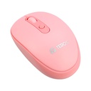 Mouse Optico Inalámbrico Teros TE-5075R, Rosado, 1600 dpi, Receptor USB.